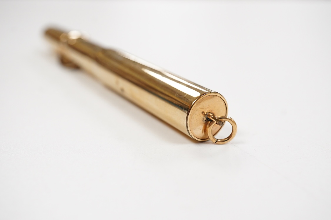 A Conklin gold filled crescent filler with Conklin No. 3 Toledo nib